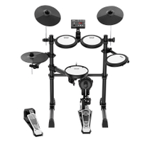 Conjunto de bateria elétrica, instrumento de percussão de tambor profissional, 5 peças