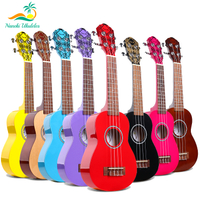 Naneki Soprano Ukulele Crianças Guitarra Colorida Uke 21 Polegadas