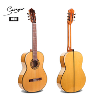 OEM Flamenco Clássico CG-F2S Guitarra Sólida Corpo De Madeira De Abeto