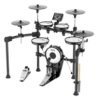 Kit de bateria profissional de conjunto de bateria eletrônica com tecido de malha real