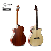 Guitarra acústica LG-05 Spruce 40 polegadas com orifício de som lateral especial