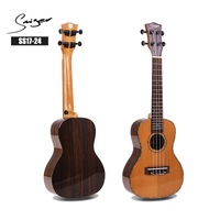 SS17-24 Ukulele de alta qualidade de madeira de cedro Uke por atacado